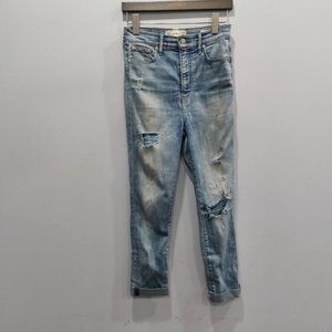 Aritzia Denim Forum The Lola High Rise Skinny Crop 28